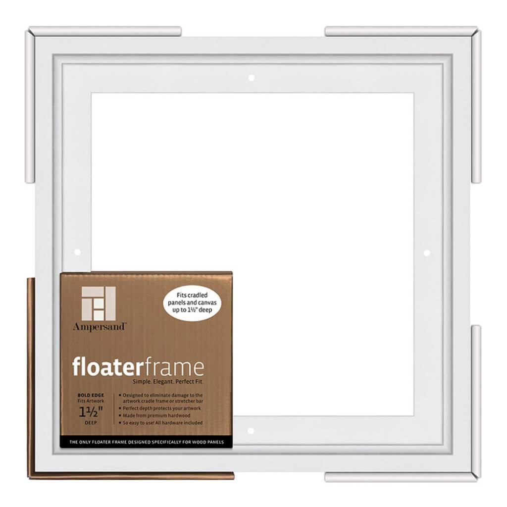 Floaterframes Bold Edge (3/8" Face) 1-7/8" Frame Profile for 1-1/2" Deep Artwork