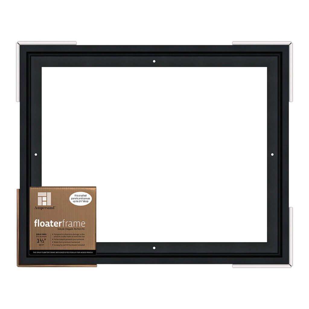 Floaterframes Bold Edge (3/8" Face) 1-7/8" Frame Profile for 1-1/2" Deep Artwork