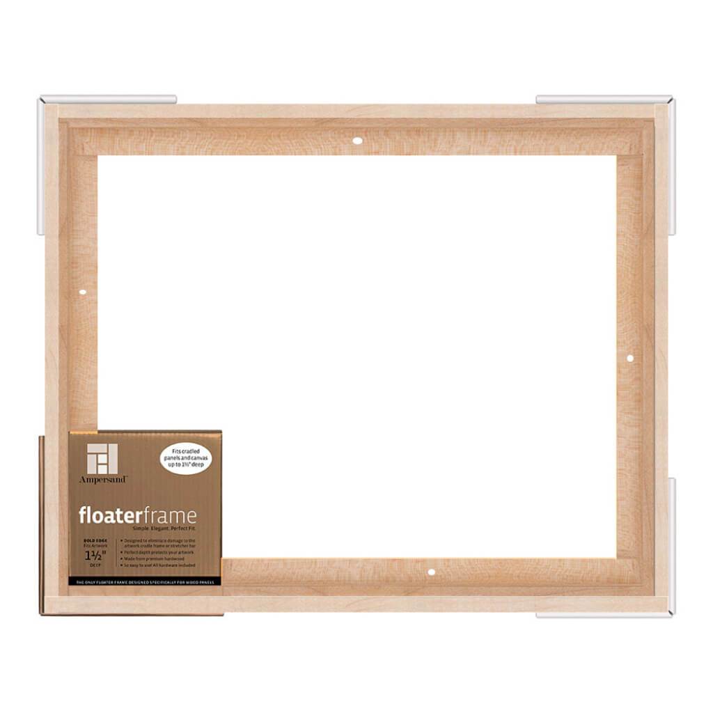 Floaterframes Bold Edge (3/8" Face) 1-7/8" Frame Profile for 1-1/2" Deep Artwork