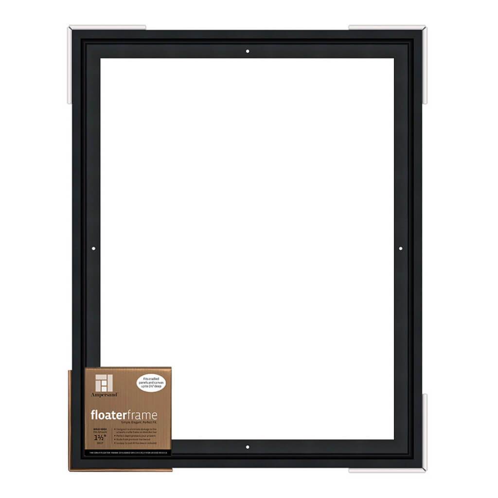 Floaterframes Bold Edge (3/8" Face) 1-7/8" Frame Profile for 1-1/2" Deep Artwork