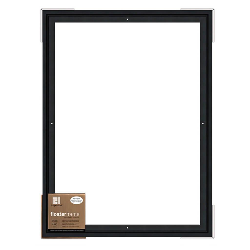 Floaterframes Bold Edge (3/8" Face) 1-7/8" Frame Profile for 1-1/2" Deep Artwork