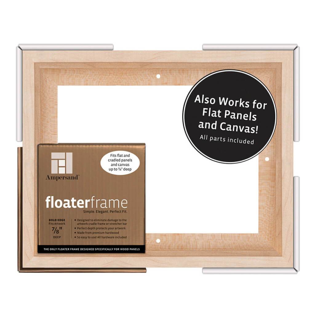 Floaterframes Bold Edge (3/8" Face) 1-7/8" Frame Profile for 7/8" Deep Artwork