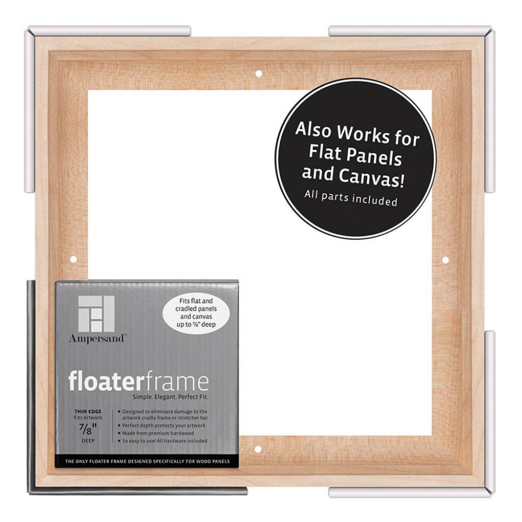 Floater Frames Thin Edge (1/4" Face) 1-1/4" Frame Profile for 7/8" Deep Artwork