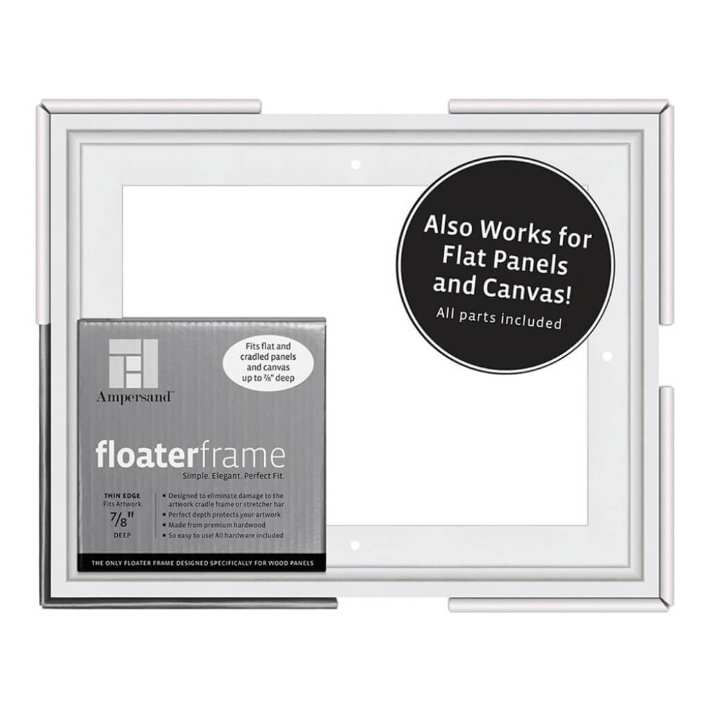 Floater Frames Thin Edge (1/4" Face) 1-1/4" Frame Profile for 7/8" Deep Artwork