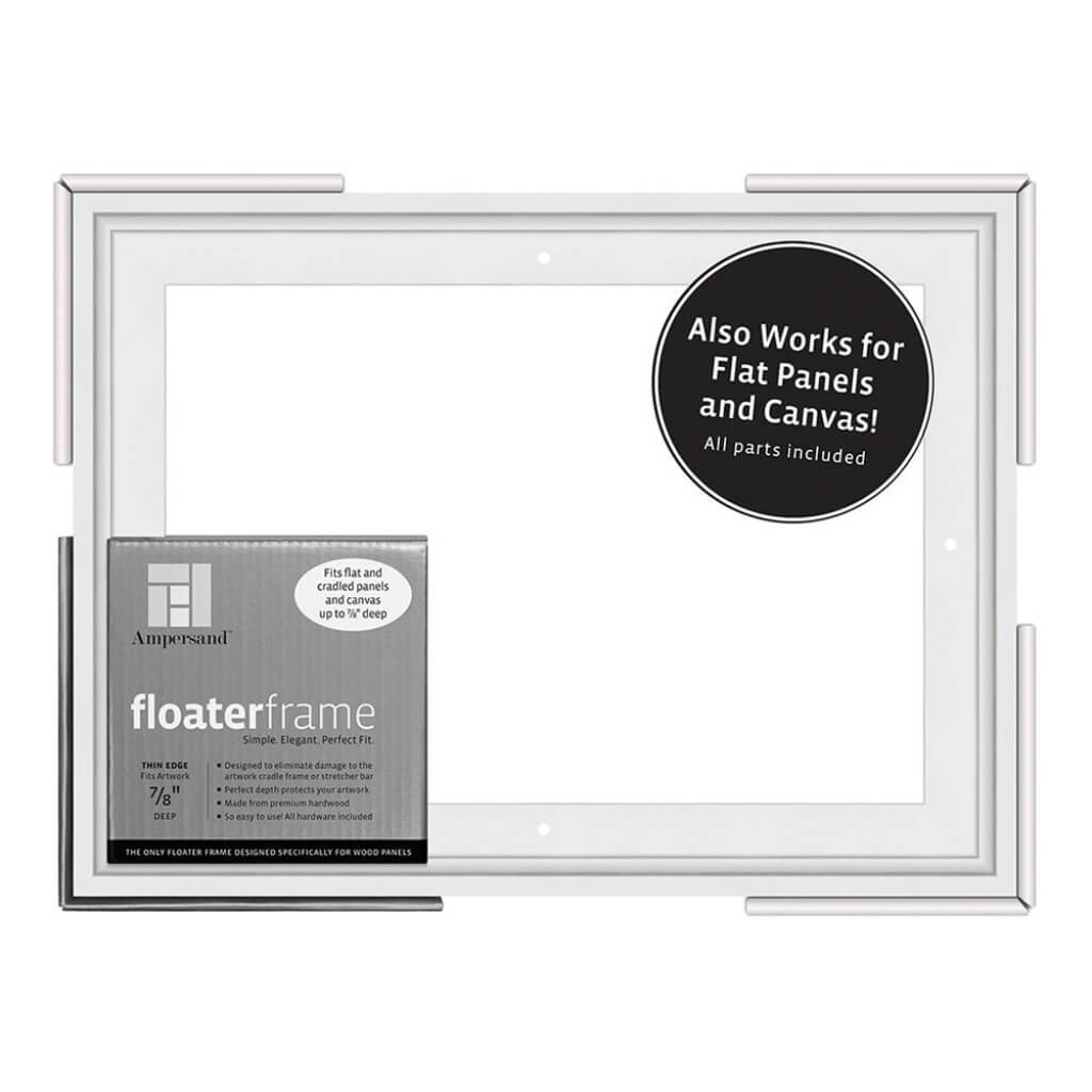 Floater Frames Thin Edge (1/4" Face) 1-1/4" Frame Profile for 7/8" Deep Artwork