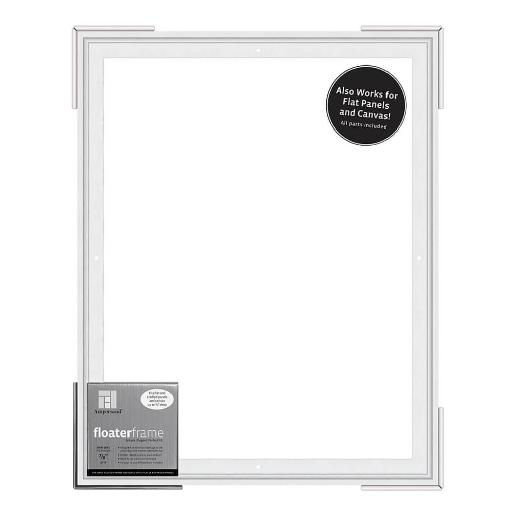 Floater Frames Thin Edge (1/4" Face) 1-1/4" Frame Profile for 7/8" Deep Artwork