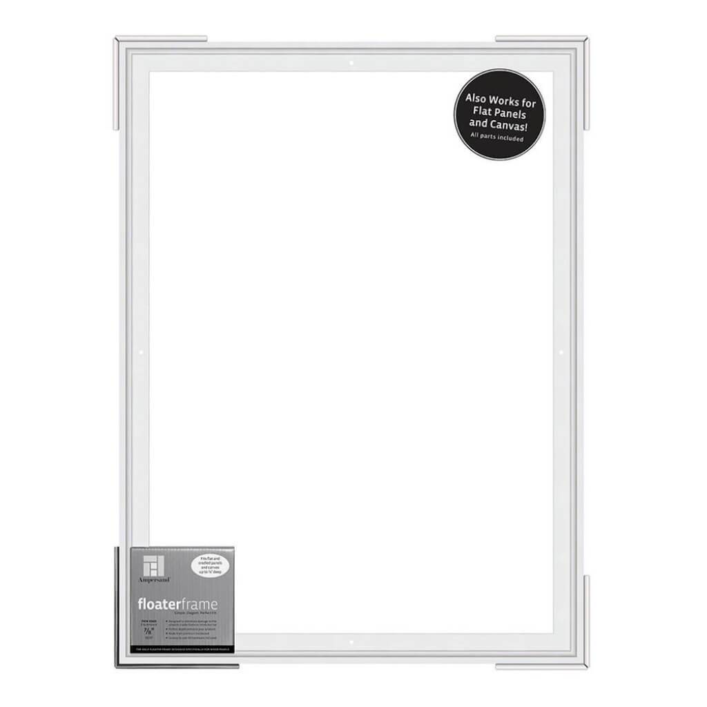 Floater Frames Thin Edge (1/4" Face) 1-1/4" Frame Profile for 7/8" Deep Artwork