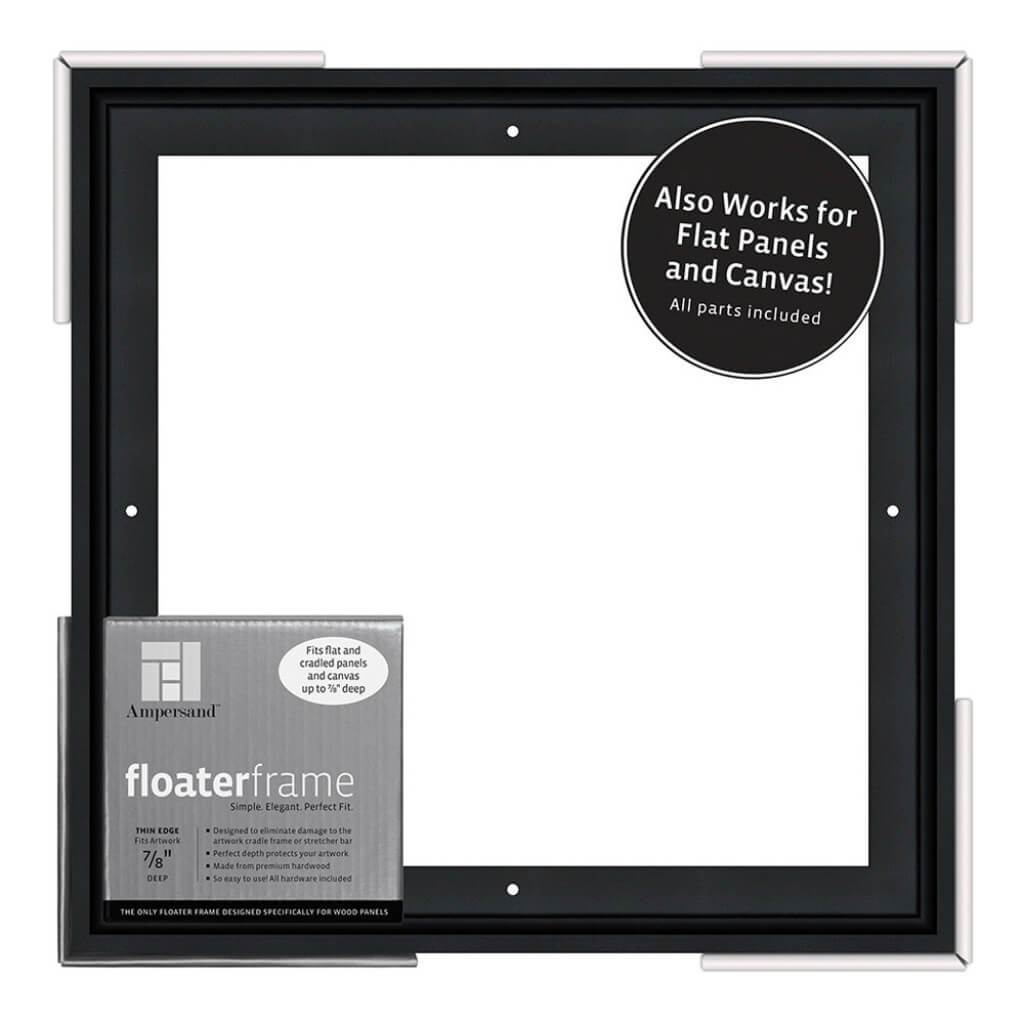Floater Frames Thin Edge (1/4" Face) 1-1/4" Frame Profile for 7/8" Deep Artwork
