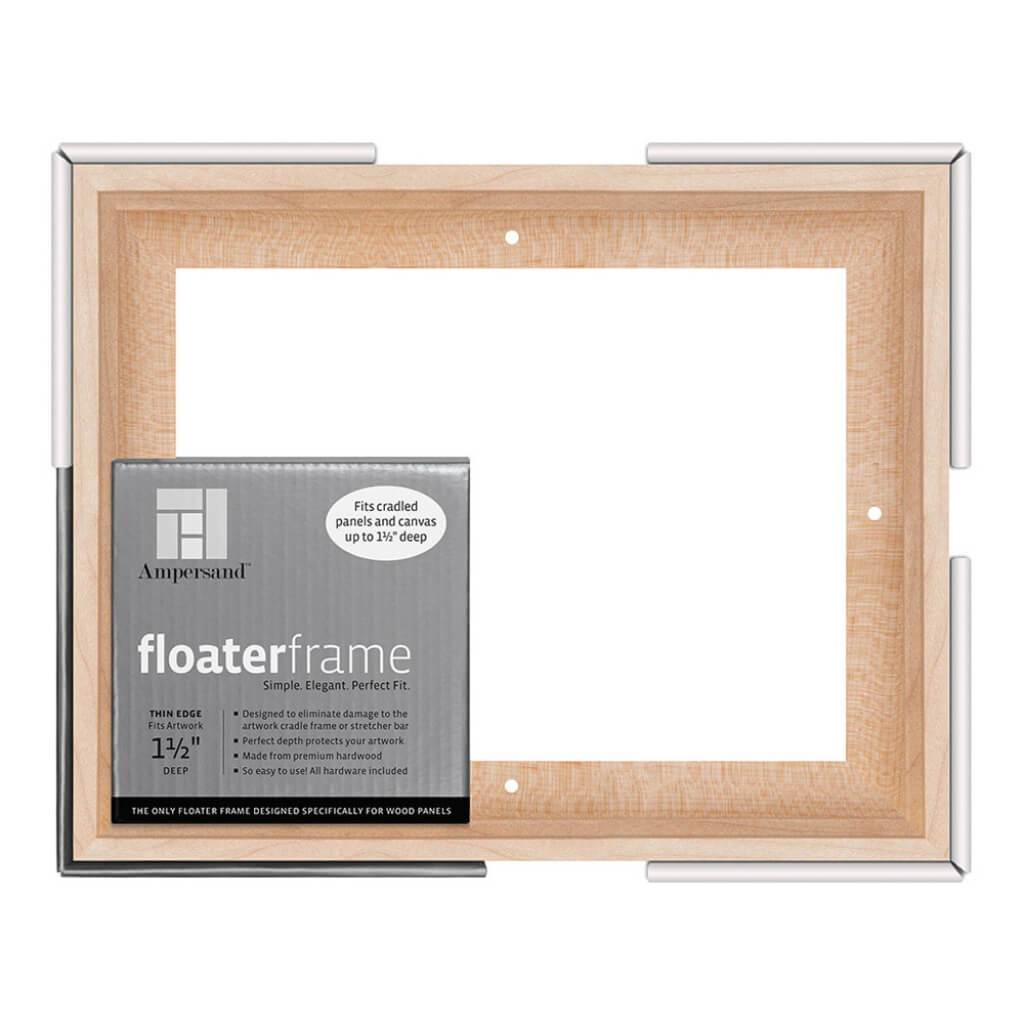 Floaterframes Thin Edge (1/4" Face) 1-7/8" Frame Profile for 1-1/2" Deep Artwork