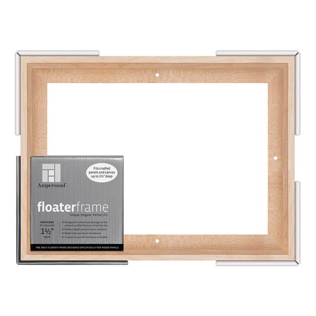 Floaterframes Thin Edge (1/4" Face) 1-7/8" Frame Profile for 1-1/2" Deep Artwork
