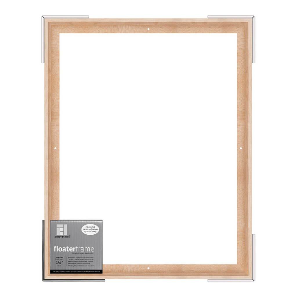 Floaterframes Thin Edge (1/4" Face) 1-7/8" Frame Profile for 1-1/2" Deep Artwork