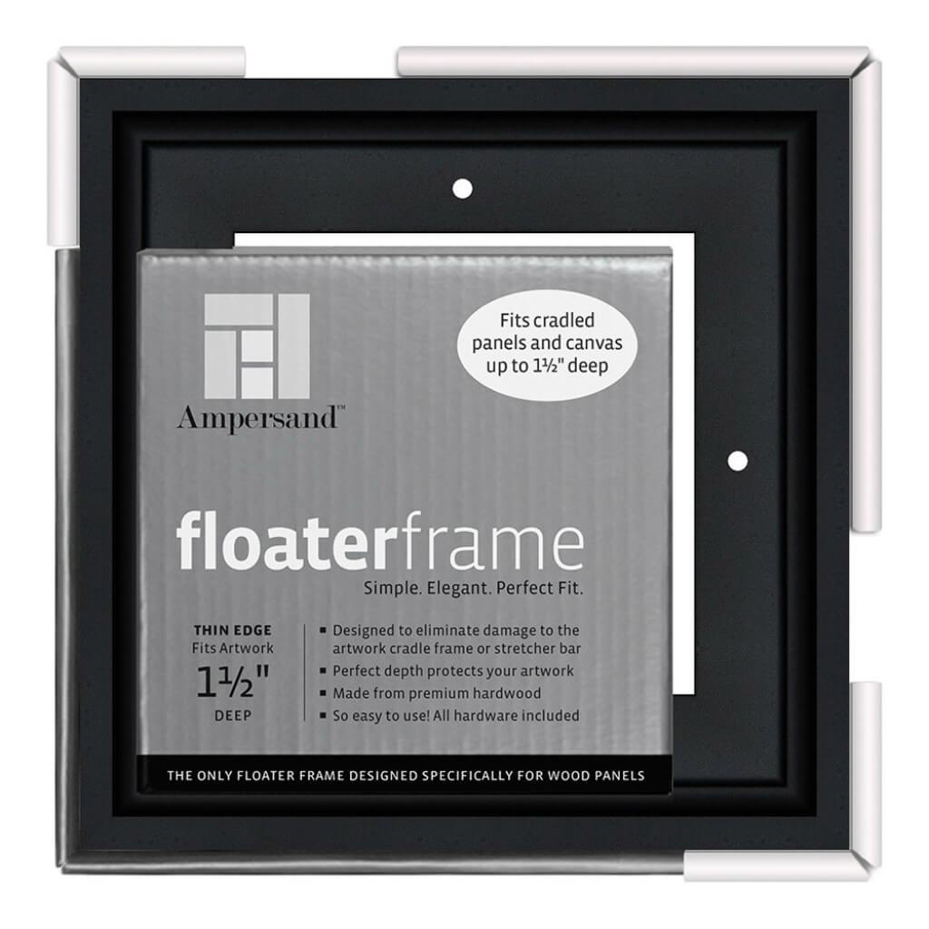 Floaterframes Thin Edge (1/4" Face) 1-7/8" Frame Profile for 1-1/2" Deep Artwork