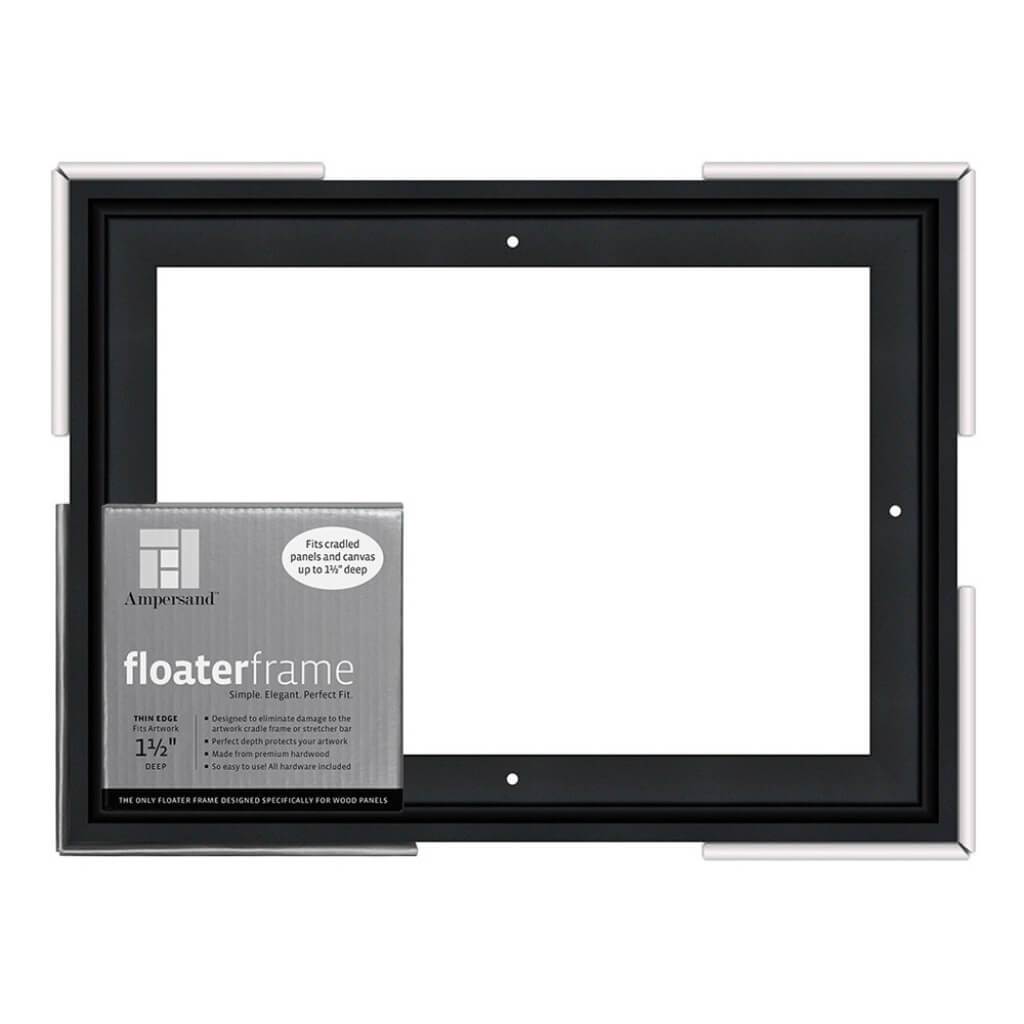 Floaterframes Thin Edge (1/4" Face) 1-7/8" Frame Profile for 1-1/2" Deep Artwork