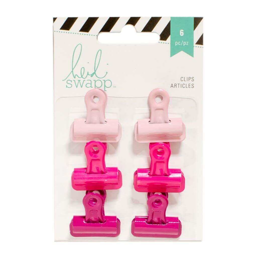 Heidi Swapp 1 Inch Bulldog Clips 6pcs/pk