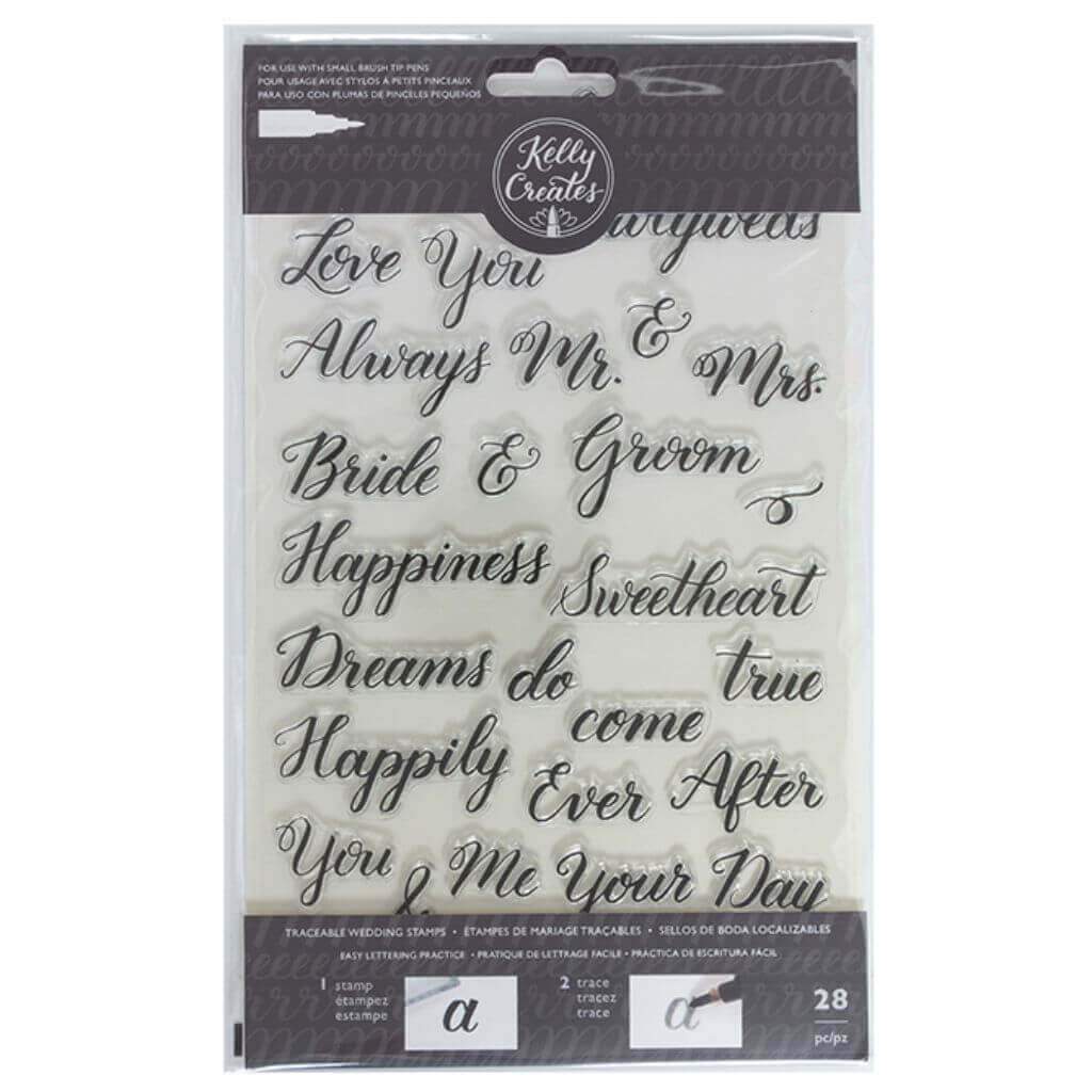 Kelly Creates Acrylic Traceable Stamps Collection for Lettering