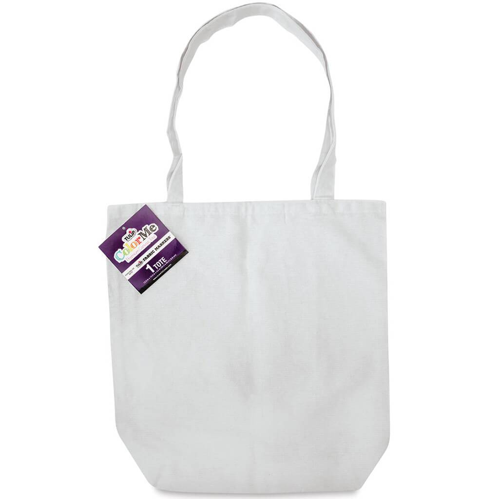 Tulip Color me Canvas Tote Bag Blank Black