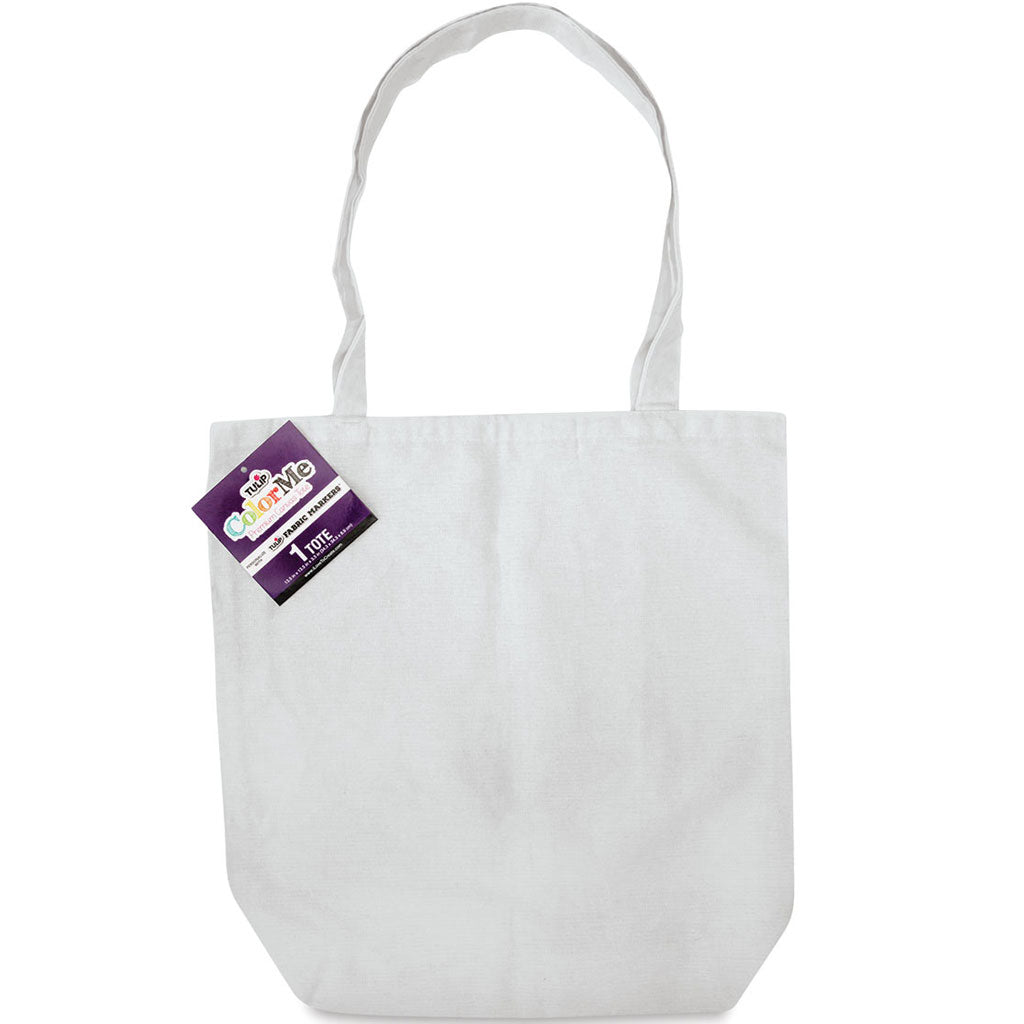 Tulip Color me Canvas Tote Bag Blank Black