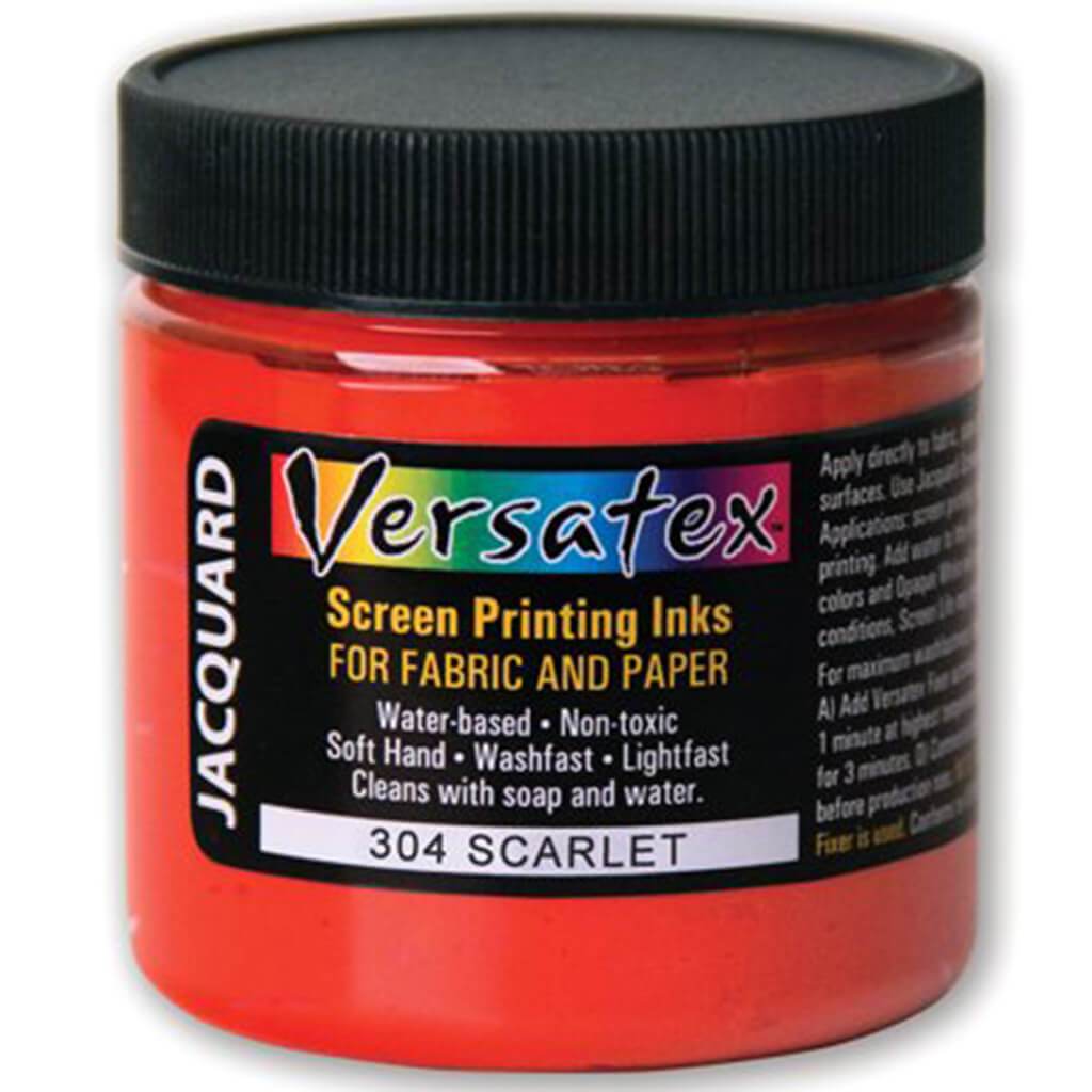 Versatex Screen Printing Ink 4oz – Vibrant Fabric Ink for Artists