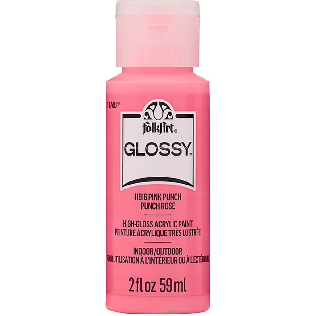 Folkart Glossy Acrylic Paint, 2oz