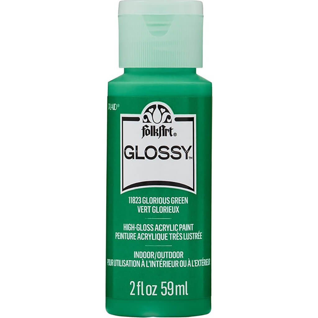 Folkart Glossy Acrylic Paint, 2oz