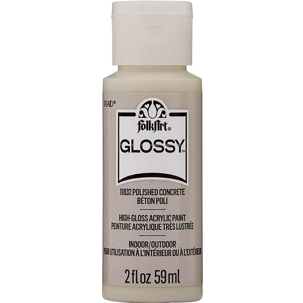 Folkart Glossy Acrylic Paint, 2oz