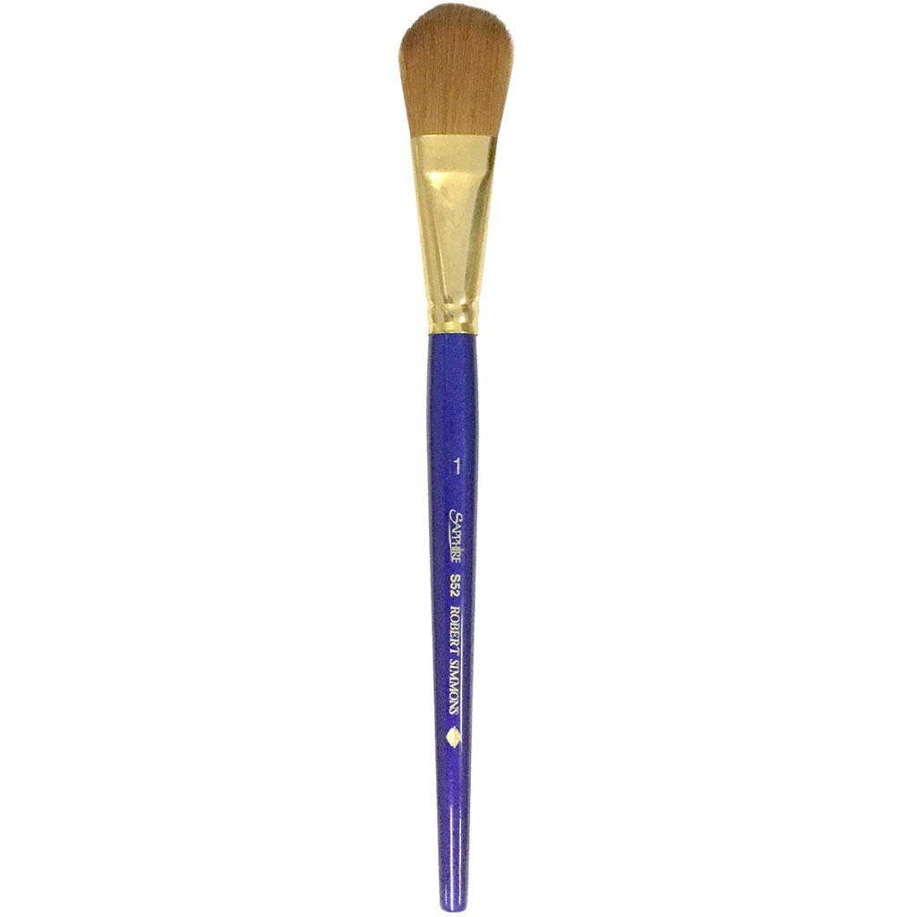 Sapphire Oval Wash Short Handle Brushes Series 52