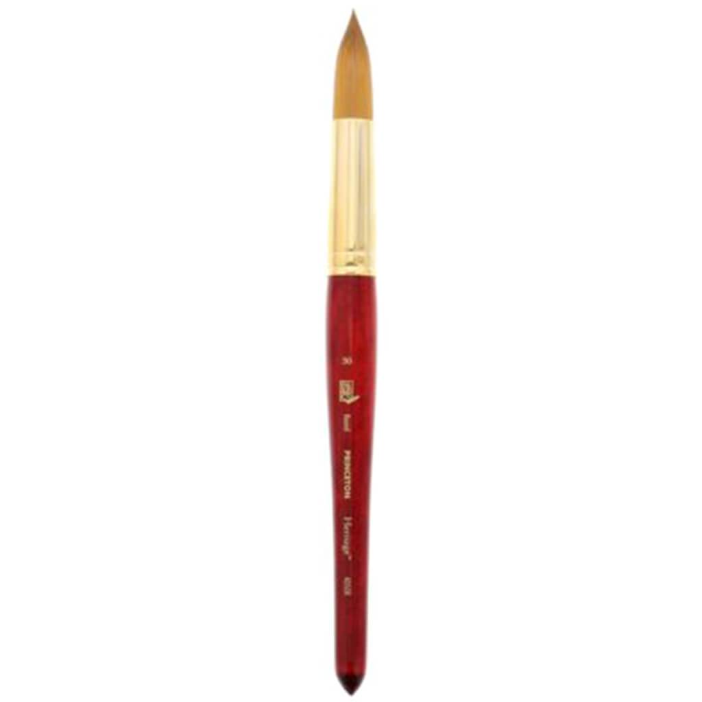 Princeton Heritage Synthetic Sable Watercolor and Acrylic Brush Round