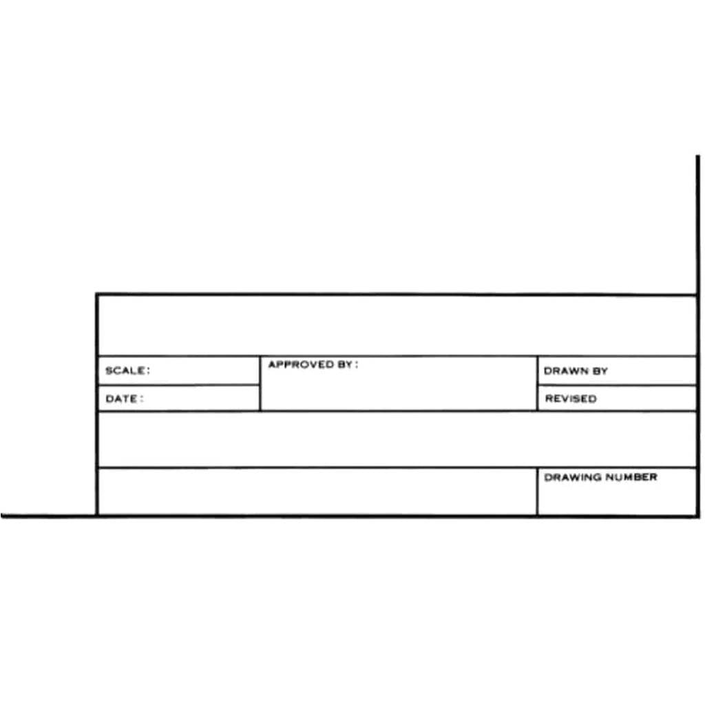 Tracing Paper with Title Block & Border 10 Sheet Pack