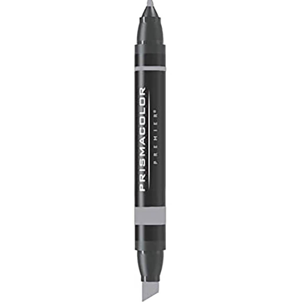 Prismacolor Premier Double-Ended Chisel Fine Markers Neutral Gray
