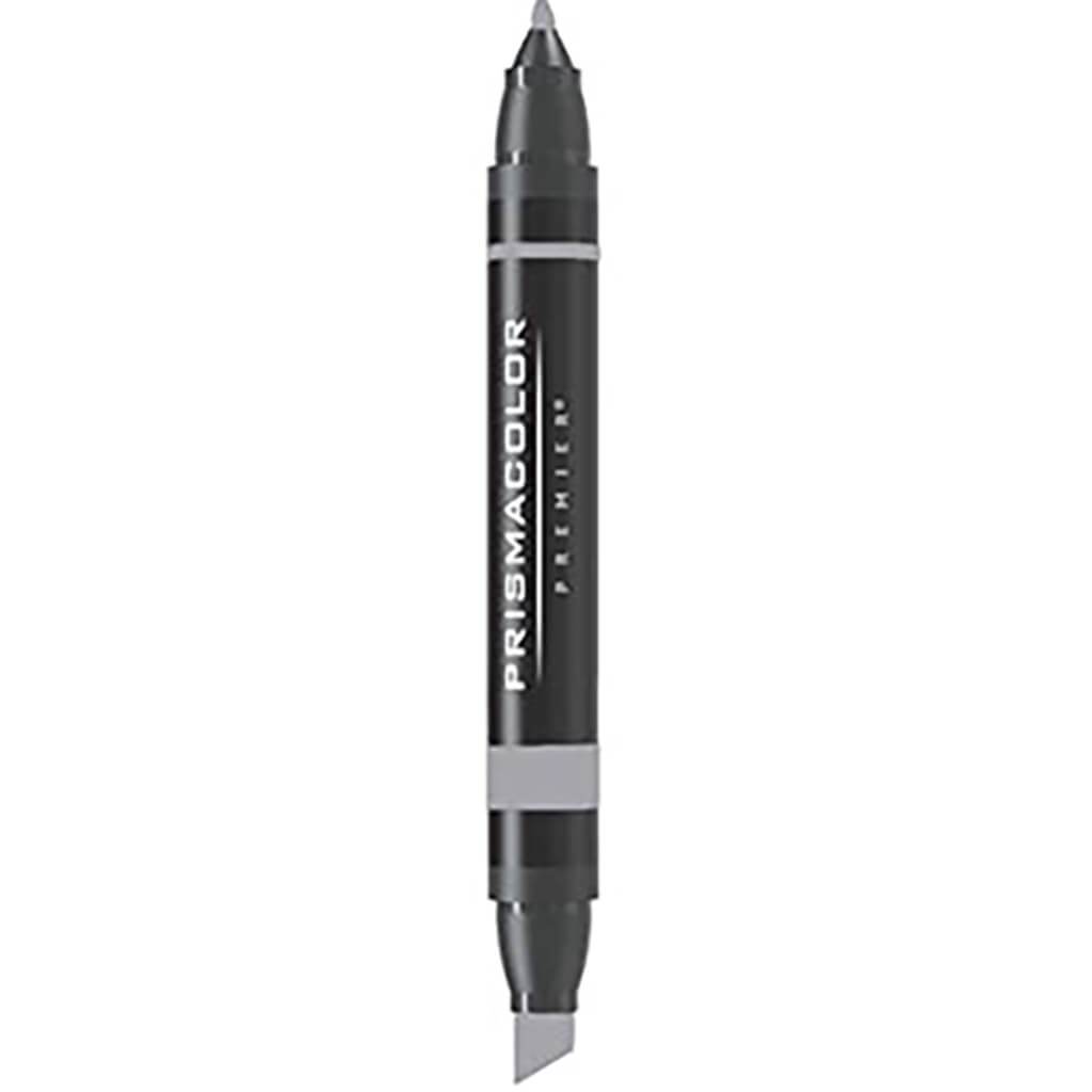 Prismacolor Premier Double-Ended Chisel Fine Markers Neutral Gray