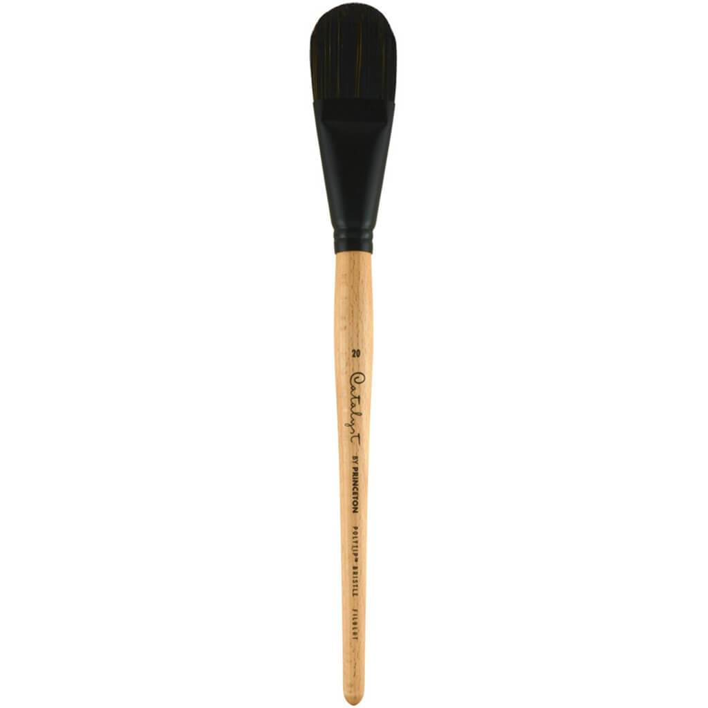Princeton Catalyst Polytip Long Handle Bristle Brushes Filbert