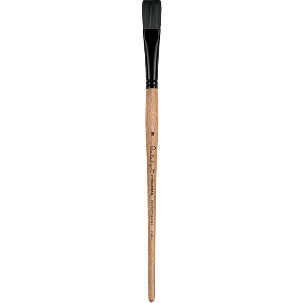 Princeton Catalyst Polytip Long Handle Bristle Brushes Flats