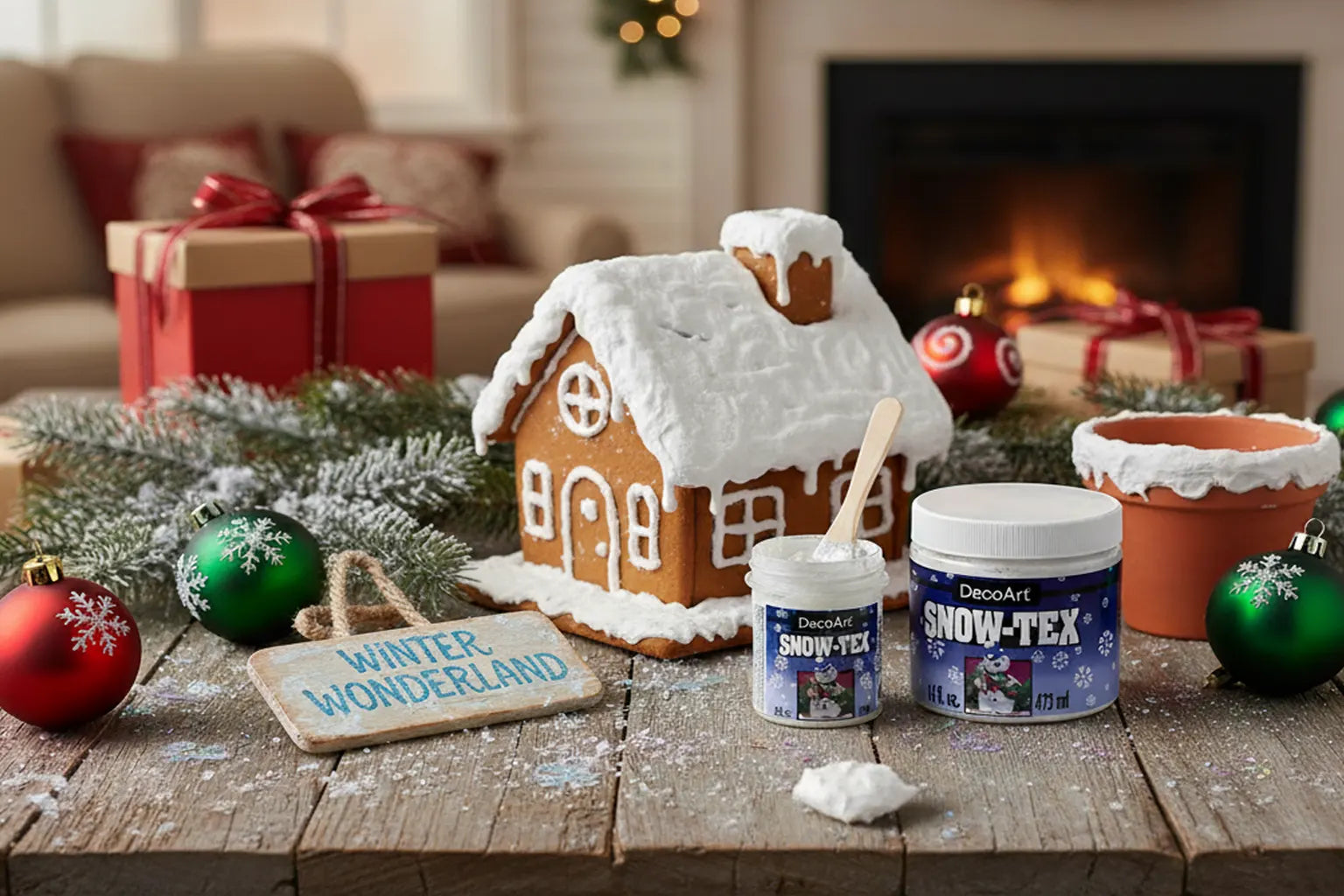 ❄️ How to Use DecoArt Snow-Tex for DIY Holiday Decorations