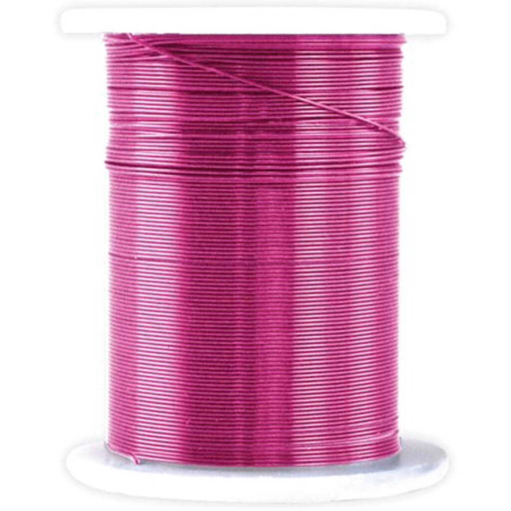 Beading/Jewelry Wire: 28G Metallic Colors 10M Spool Rose