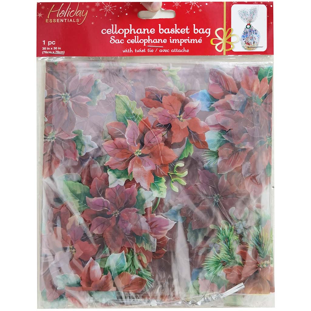 Holiday Decor: Basket Cello Bag