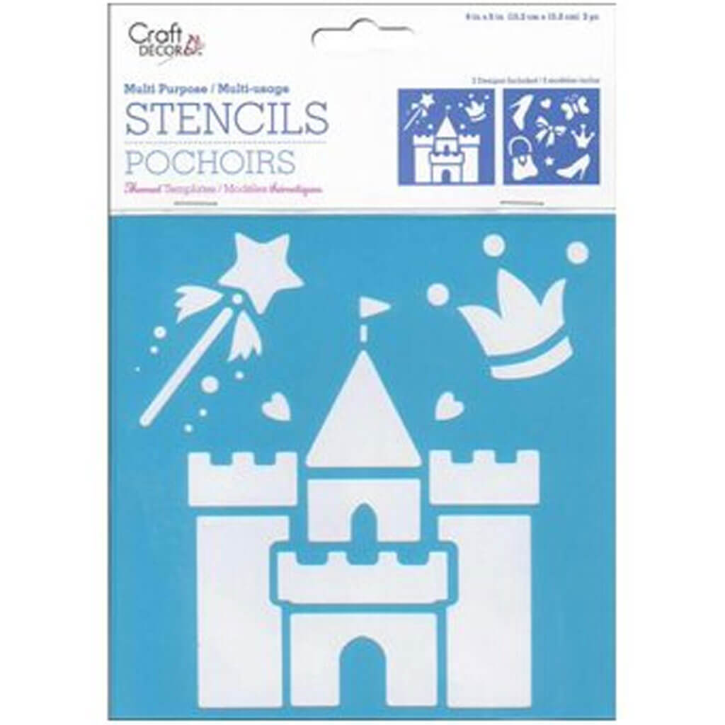 Craft Decor: 6in x 6in Stencils X2