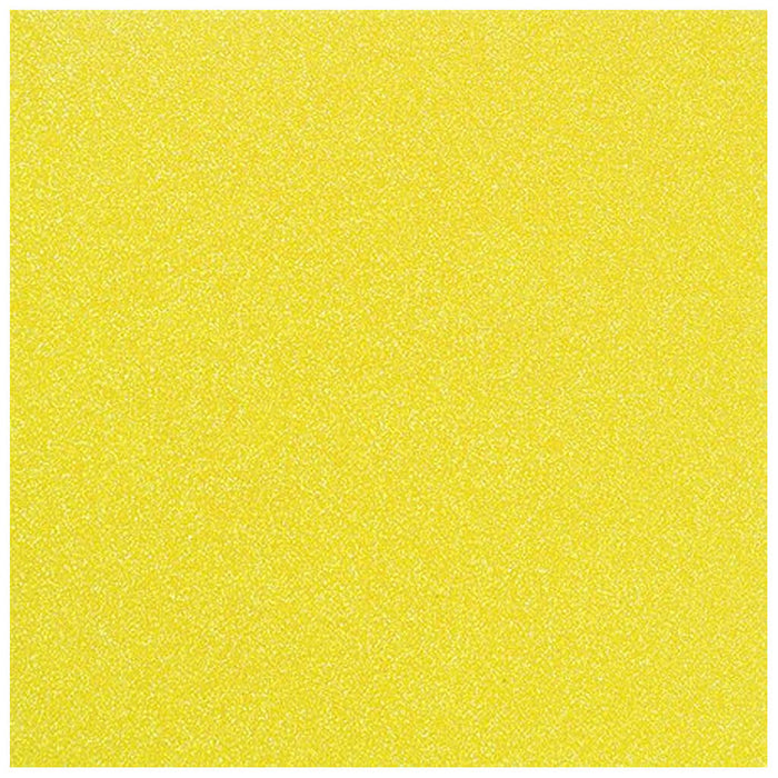 Scrapbook Paper 12in x 12in Neon Glitter Paper Neon Yellow