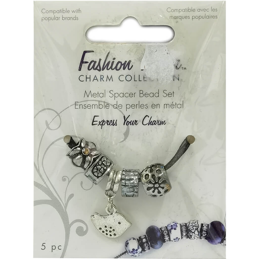 Fashion Flair Metal Spacer Beads Set with Dangler Lead/Nickel Free E For The Birds