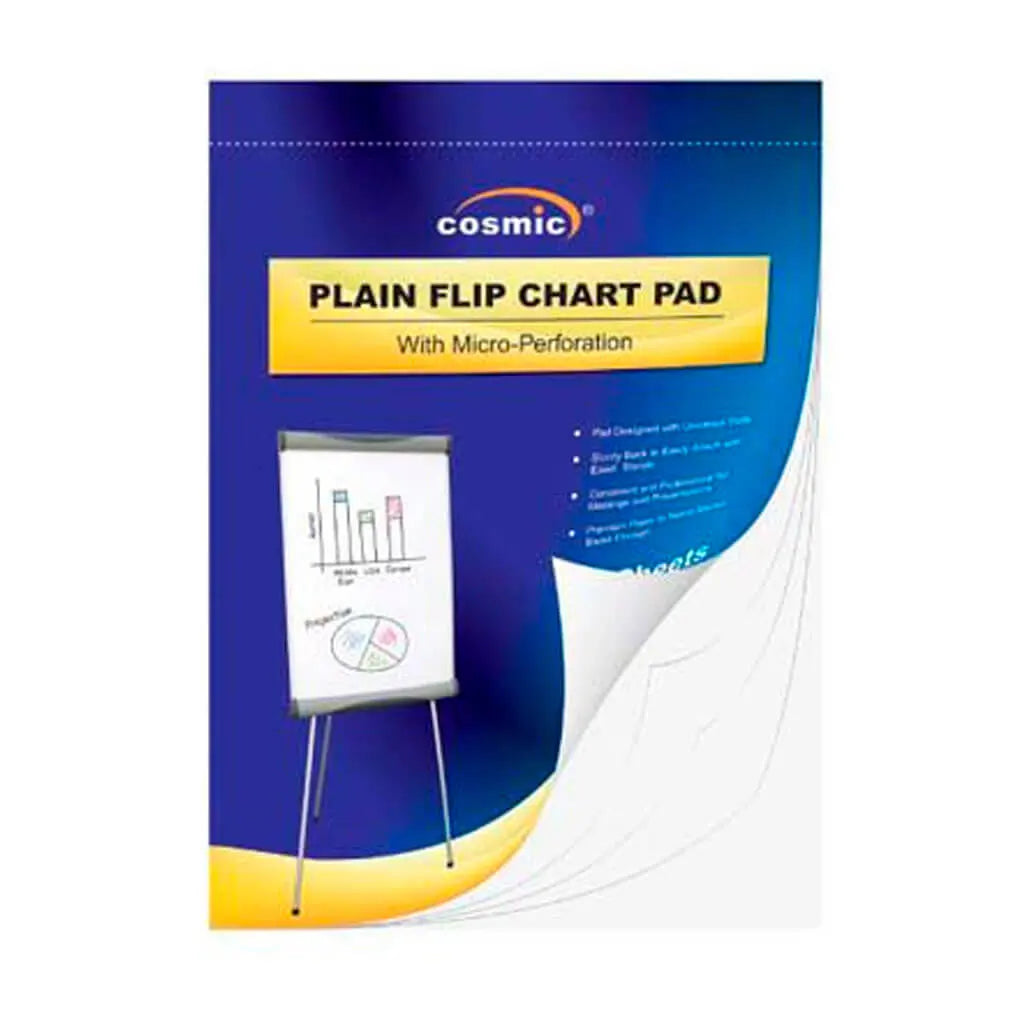 Cosmic Plain Flip Chart Pad 23in x 32in, 25 Sheets
