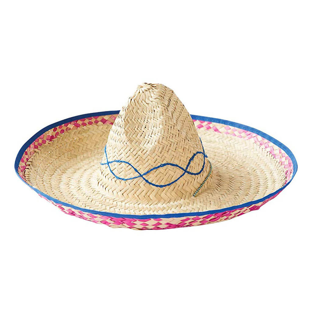 Embroiderd Straw Sombrero