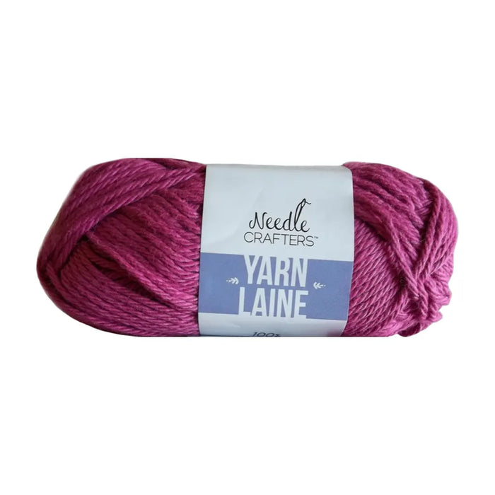 Needle Crafters 100% Cotton Yarn Pink Berry 50g