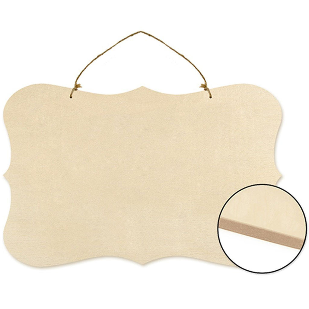 Wood Decor: Paintable Wall Plaques 14in