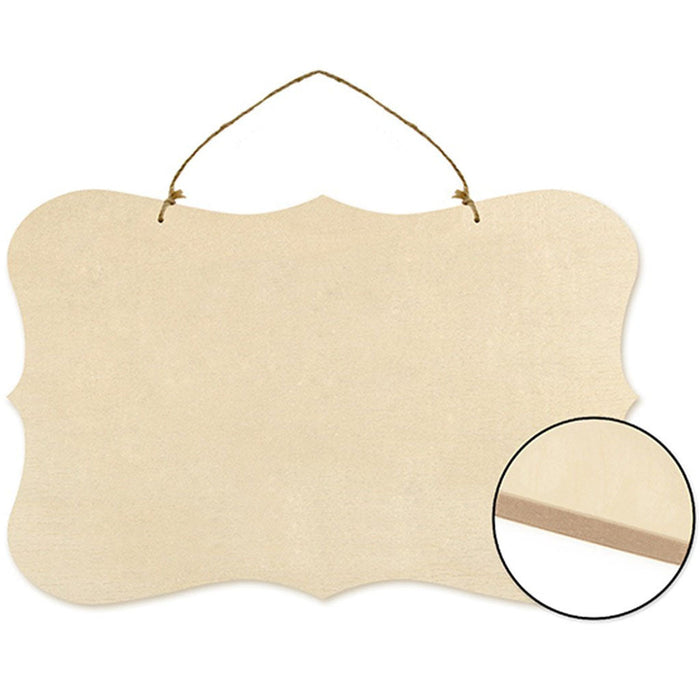 Wood Decor: Paintable Wall Plaques 14in