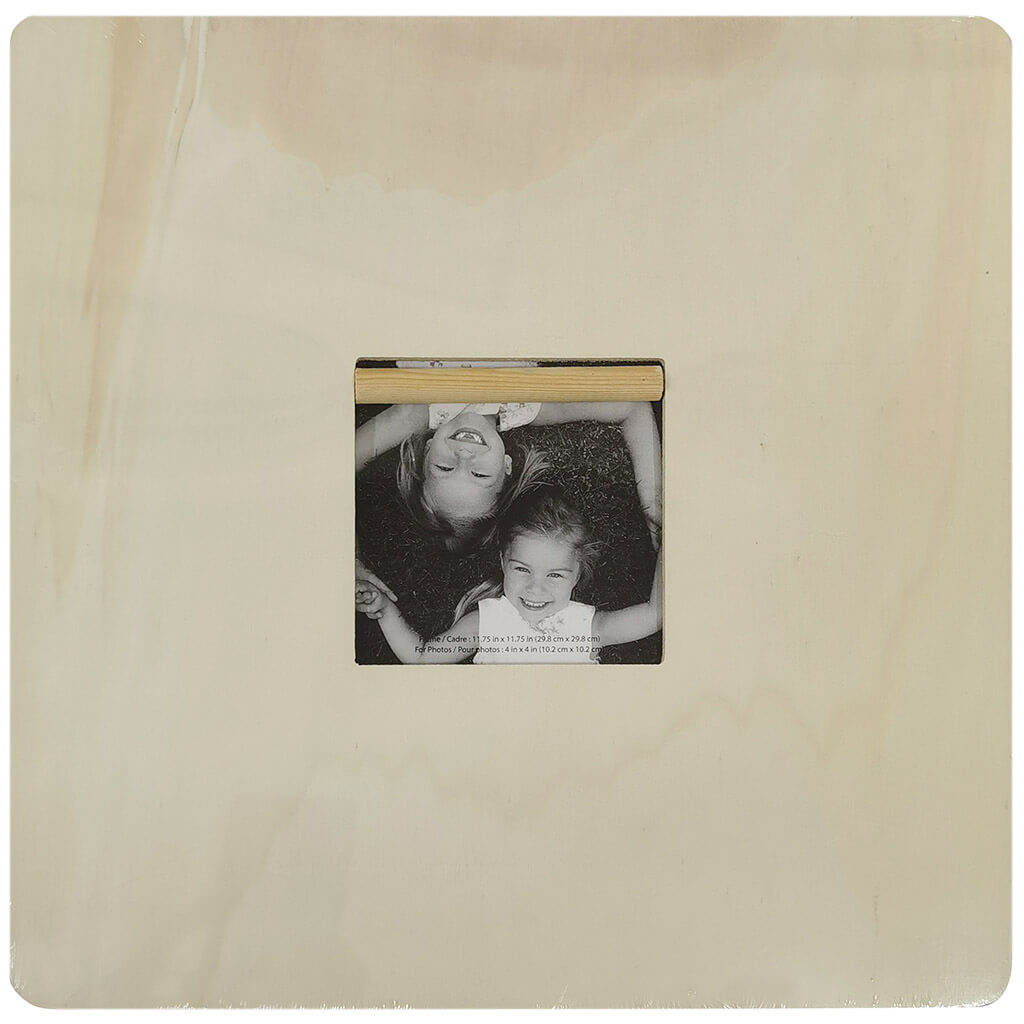 Wood Craft: DIY 11.75in Square Photo Frame with Dowel