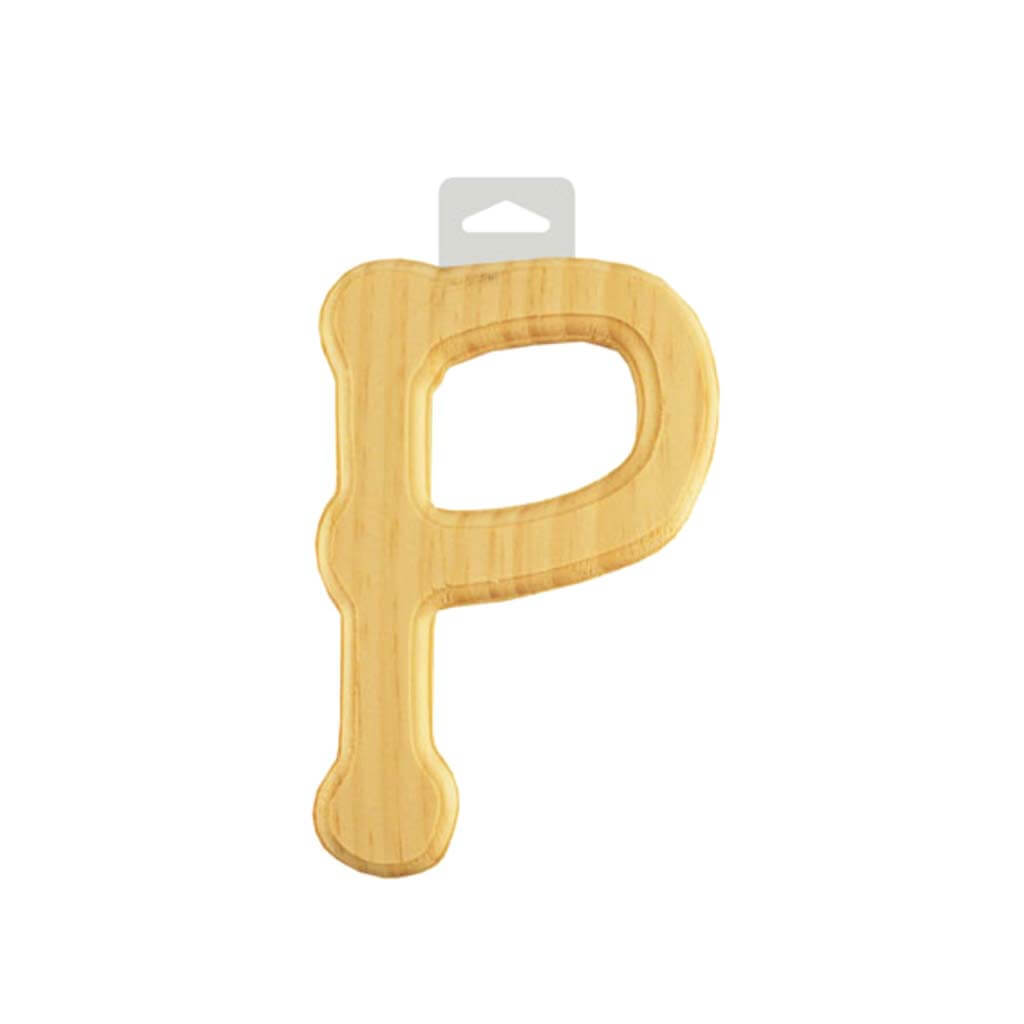 Wood Letters 6in Natural, P