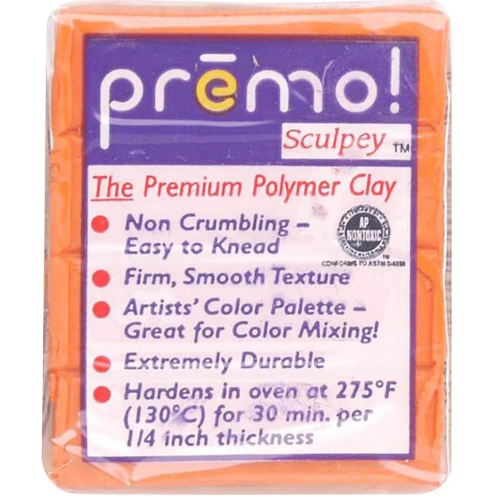 Premo Clay Orange, 2oz