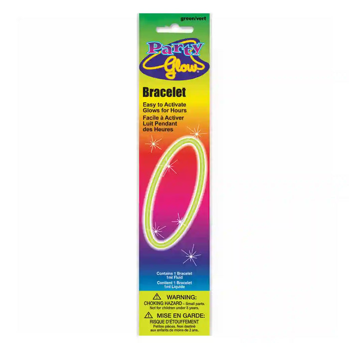 Green Glow Stick Bracelet, 8in