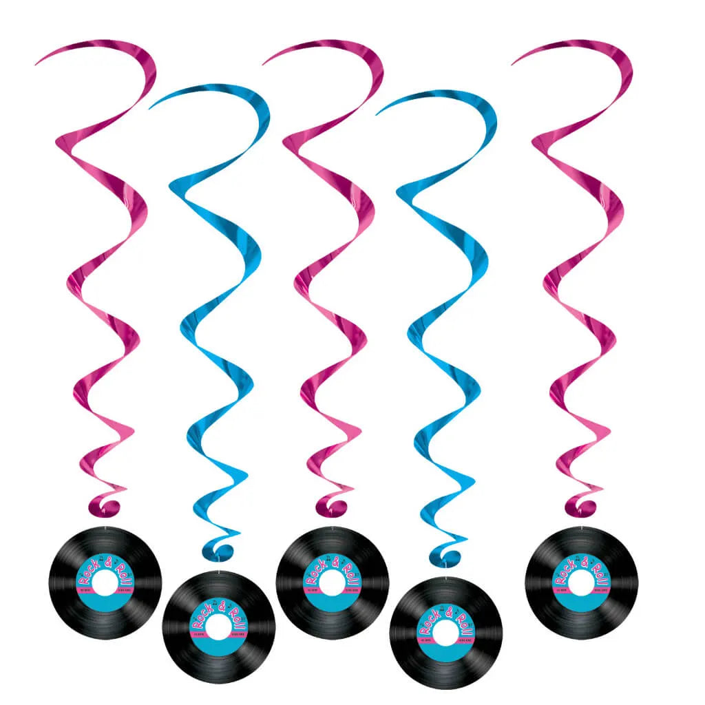 Rock &amp; Roll Record Whirls, 3ft 4in