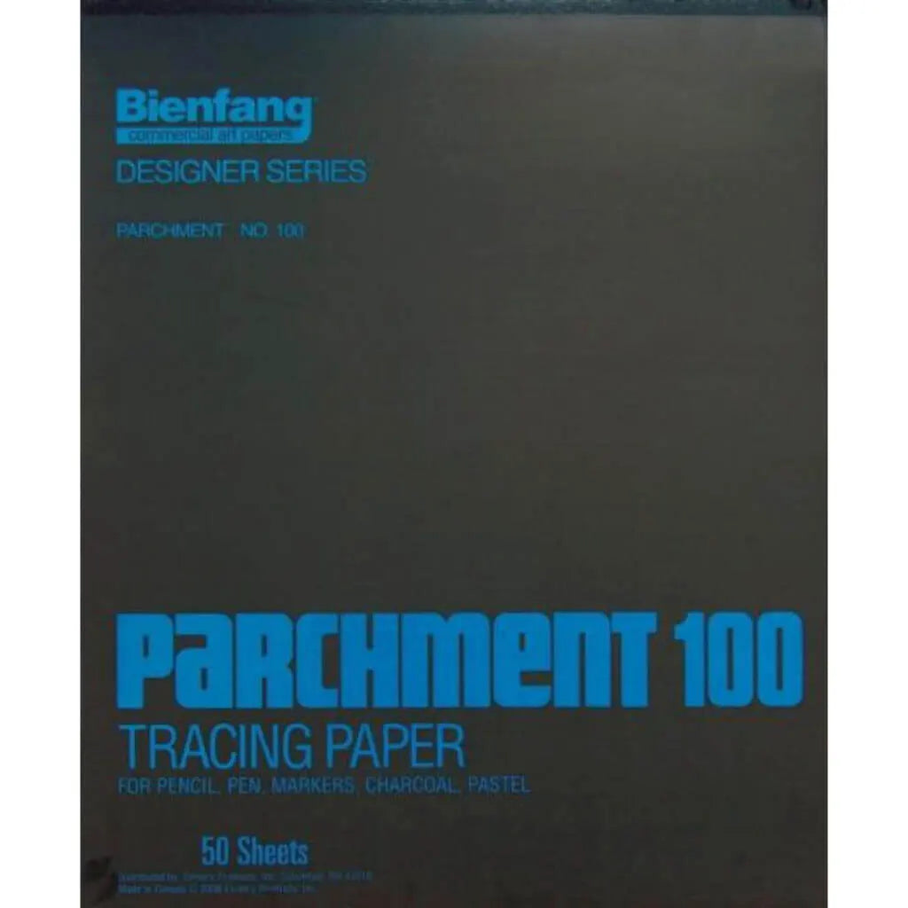 Parchment 100 Tracing Paper Pad 9in x 12in, 50 Sheets