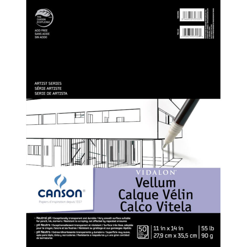 Vidalon Vellum Pad 90g 11in x 14in